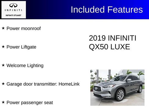 Used 2019 INFINITI QX50 Luxe w/ Protection Package image 3