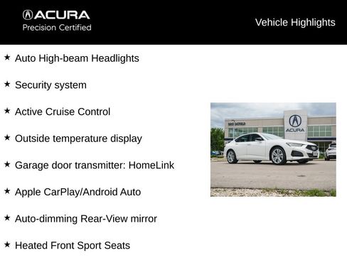 Certified 2023 Acura TLX w/ Technology Package FWD image 17