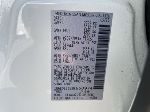 Certified 2025 Nissan Frontier S w/ S Utility Package image 18