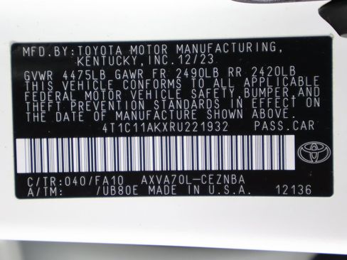 Used 2024 Toyota Camry LE image 36