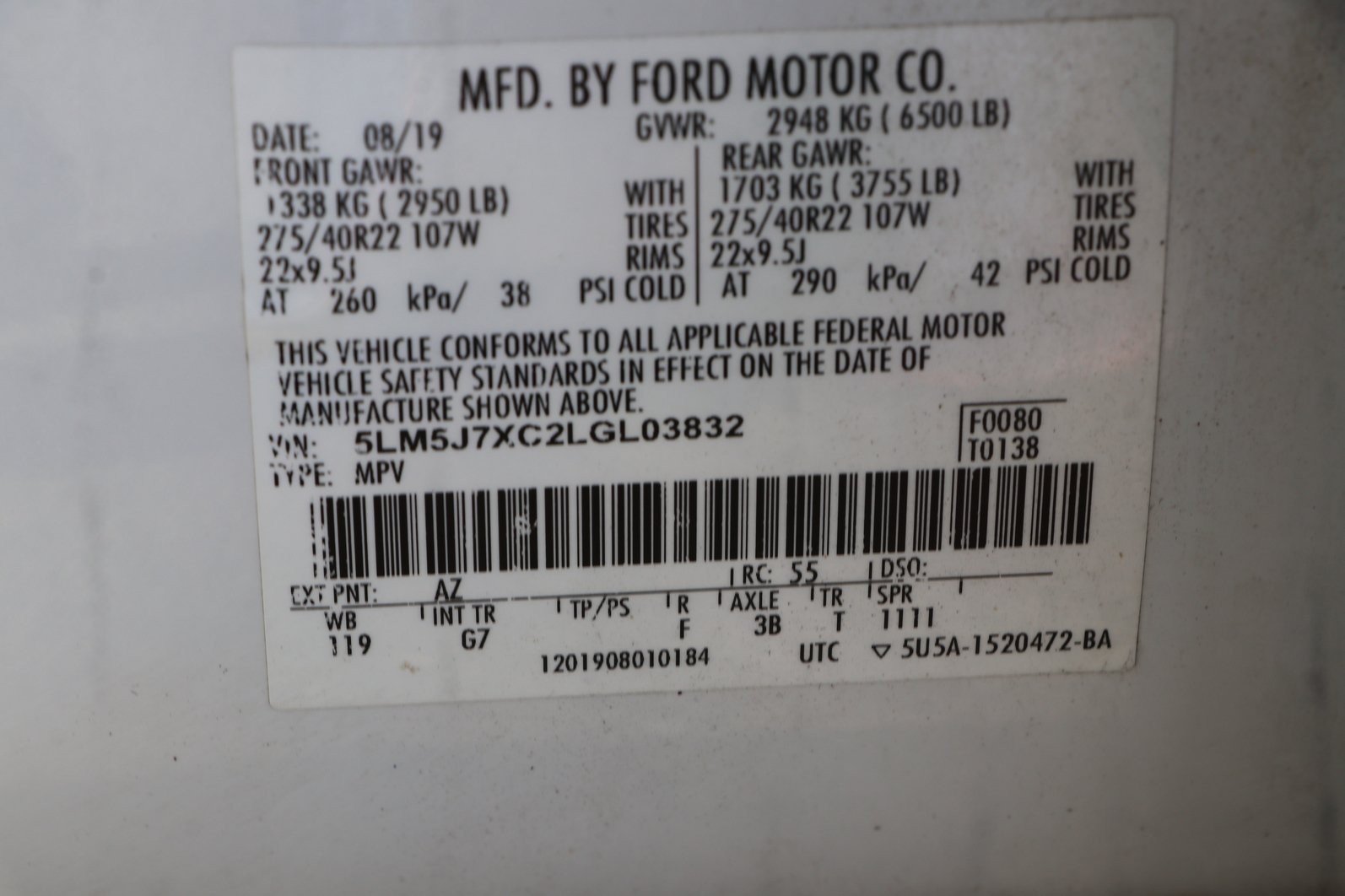 Used 2020 Lincoln Aviator Reserve w/ Equipment Group 202A AWD/4WD image 38