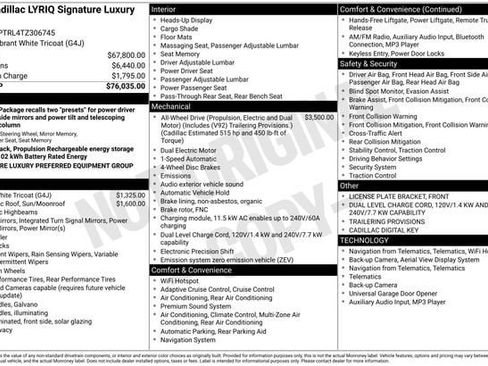 New 2026 Cadillac Lyriq Signature Luxury image 30