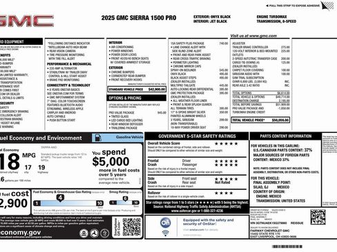 New 2025 GMC Sierra 1500 Pro w/ Pro Value Package image 4