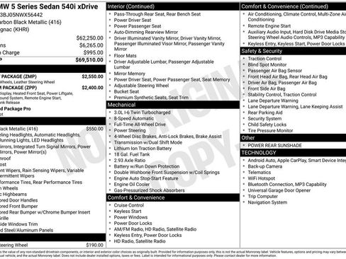 Used 2022 BMW 540i xDrive w/ M Sport Package image 5