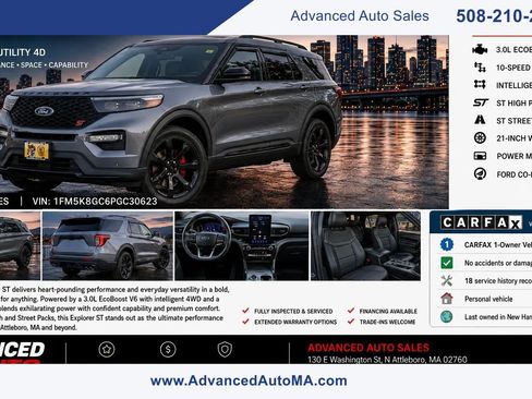 Used 2023 Ford Explorer ST w/ Equipment Group 401A AWD/4WD image 1