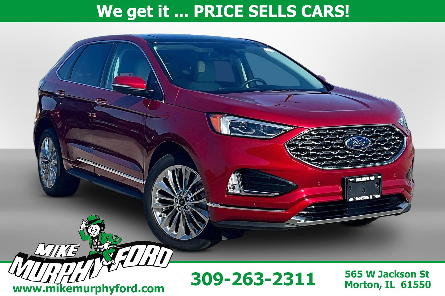 Certified 2023 Ford Edge Titanium w/ Equipment Group 301A AWD/4WD image 1