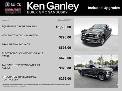 Used 2015 Ford F150 Lariat w/ Equipment Group 501A Mid AWD/4WD image 6