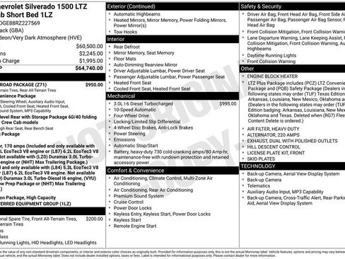 Used 2024 Chevrolet Silverado 1500 LTZ w/ Z71 Off-Road Package AWD/4WD image 6