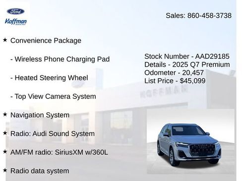 Used 2025 Audi Q7 2.0T Premium w/ Convenience Package image 5