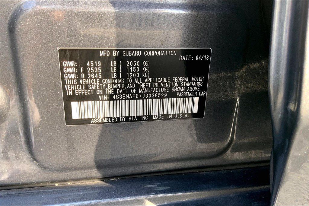 Used 2018 Subaru Legacy 2.5i Premium w/ Eyesight & BSD & Rcta & HBA AWD/4WD image 37
