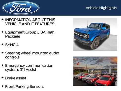 Used 2022 Ford Bronco Outer Banks AWD/4WD image 4