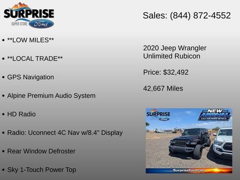 Used 2020 Jeep Wrangler Unlimited Rubicon AWD/4WD image 18