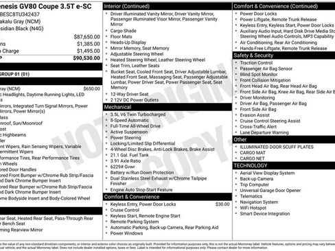 New 2026 Genesis GV80 3.5T e-SC AWD/4WD image 8