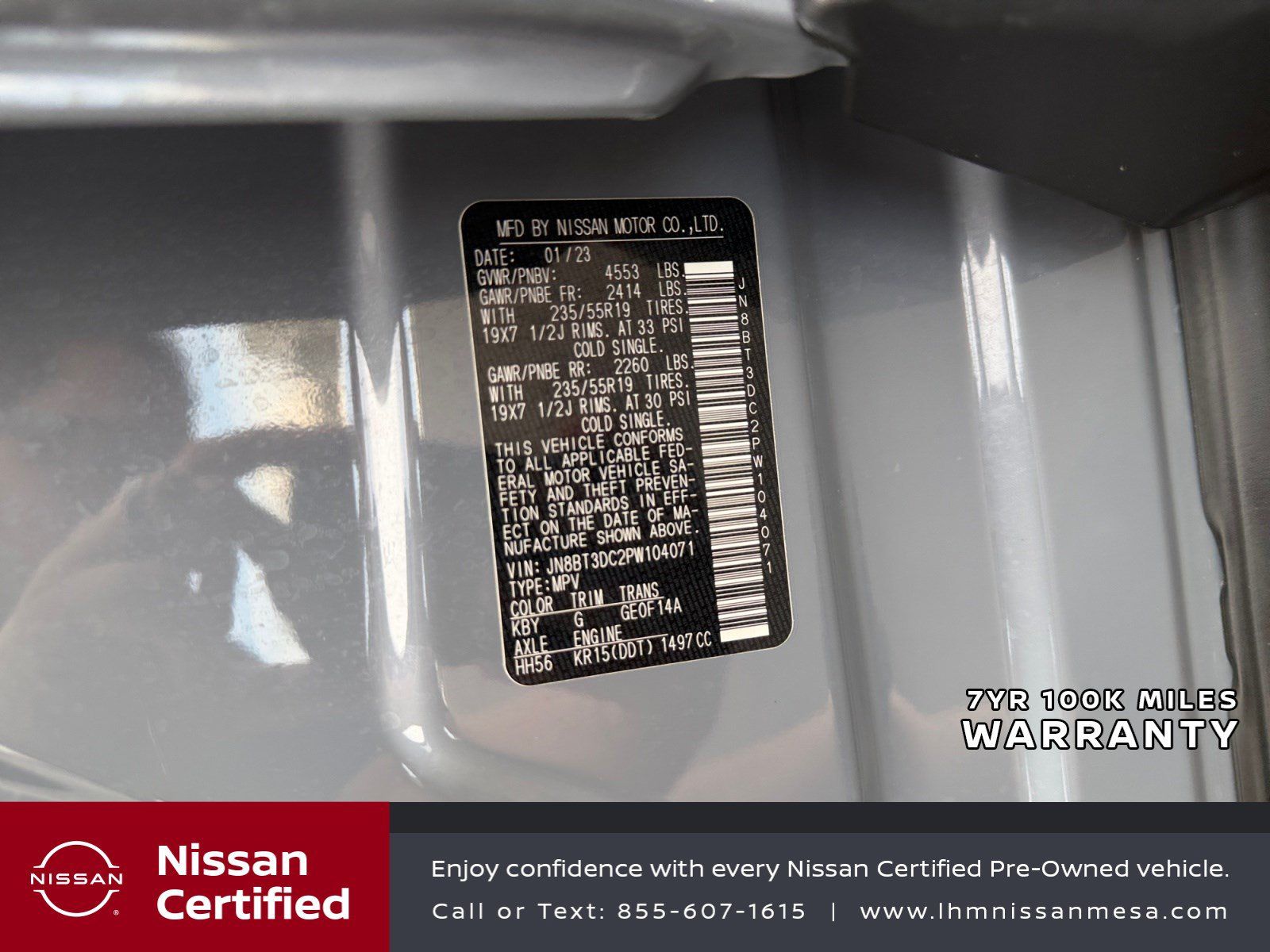 Certified 2023 Nissan Rogue Platinum w/ Platinum Premium Package FWD image 33