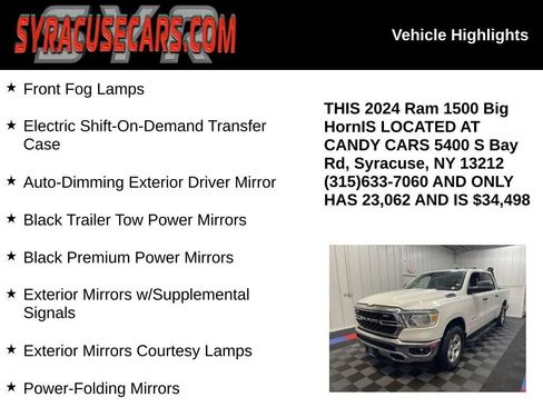 Used 2024 RAM 1500 Big Horn w/ Trailer Tow Group AWD/4WD image 6