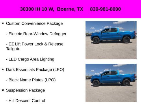 Used 2022 Chevrolet Silverado 1500 Custom Trail Boss w/ LPO, Dark Essentials Package image 19