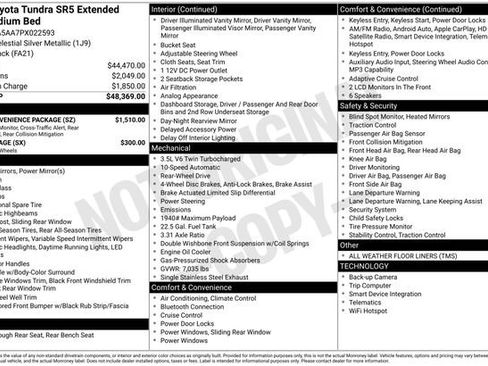 Used 2023 Toyota Tundra SR5 w/ SR5 Convenience Package image 11