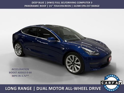 Used 2020 Tesla Model 3 Long Range image 1