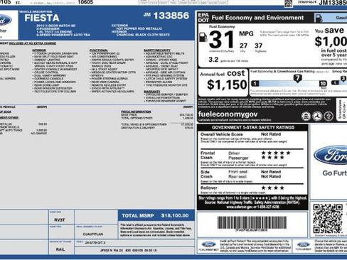 Used 2018 Ford Fiesta SE FWD image 4