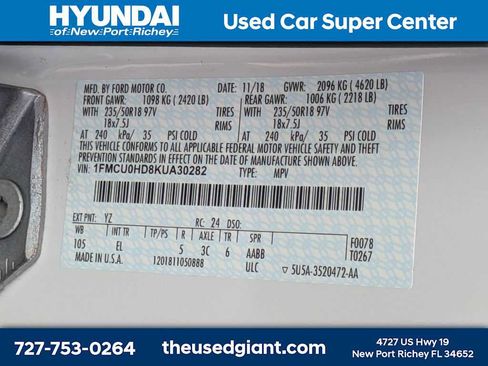 Used 2019 Ford Escape SEL image 14