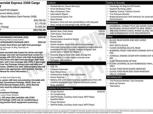 Certified 2024 Chevrolet Express 2500 Work Van w/ Driver Convenience Package image 33
