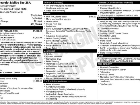 Used 2013 Chevrolet Malibu Eco w/ Navigation Package image 31