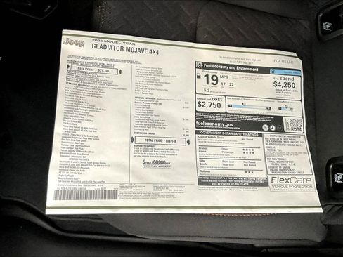 New 2025 Jeep Gladiator Mojave w/ Safety Group image 16