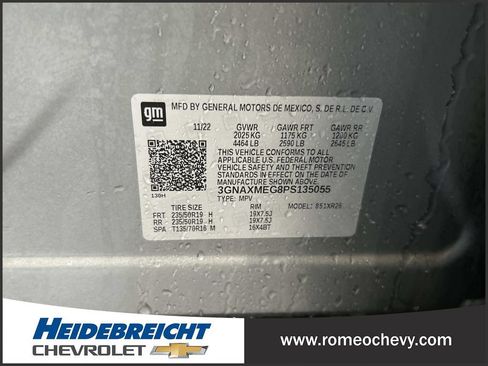 Certified 2023 Chevrolet Equinox RS w/ LPO, Floor Liner Package image 7