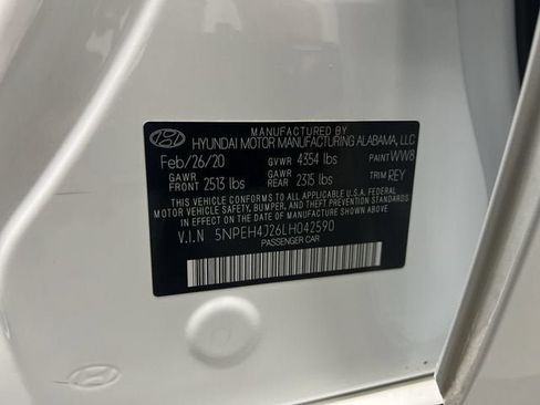 Used 2020 Hyundai Sonata Limited w/ Cargo Package FWD image 35