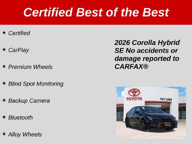 Certified 2026 Toyota Corolla SE w/ SE Premium Package FWD image 38