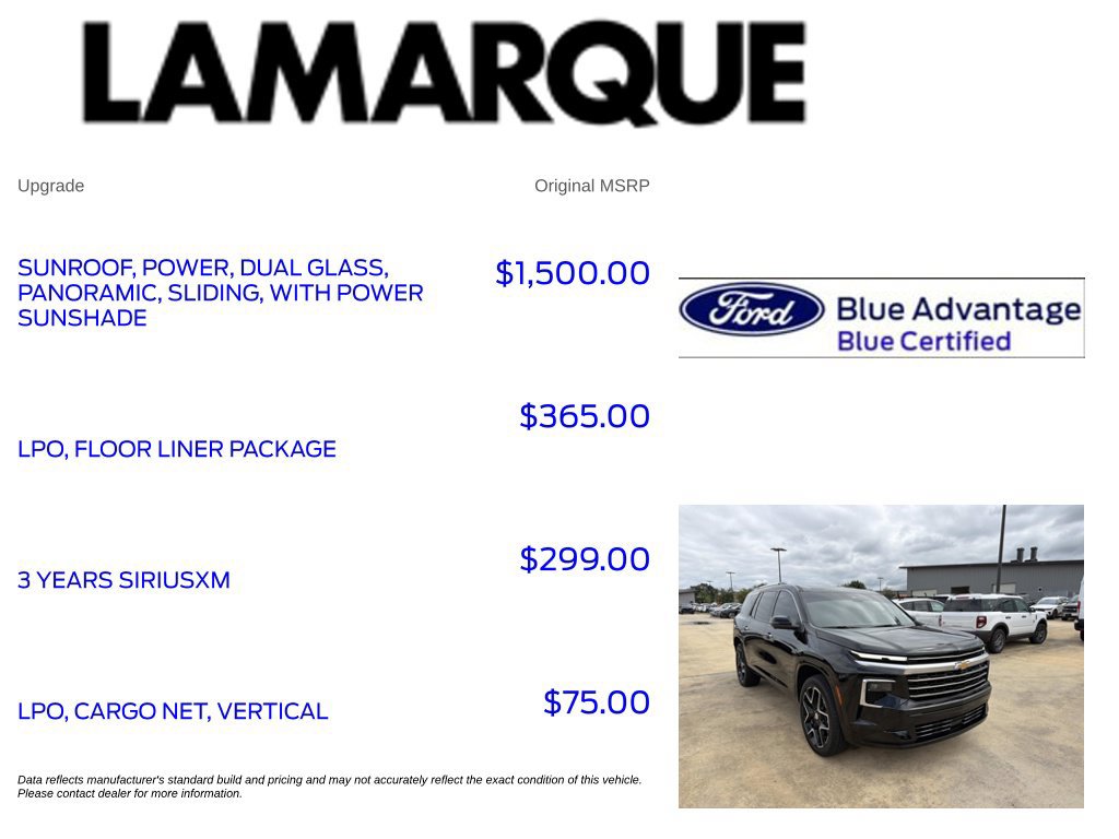 Used 2025 Chevrolet Traverse High Country w/ LPO, Floor Liner Package FWD image 10