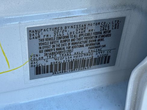 Certified 2024 Nissan Sentra SV w/ All-Weather Package image 55