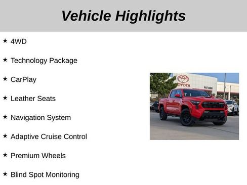Used 2024 Toyota Tacoma TRD Sport w/ TRD Sport Upgrade Package AWD/4WD image 5