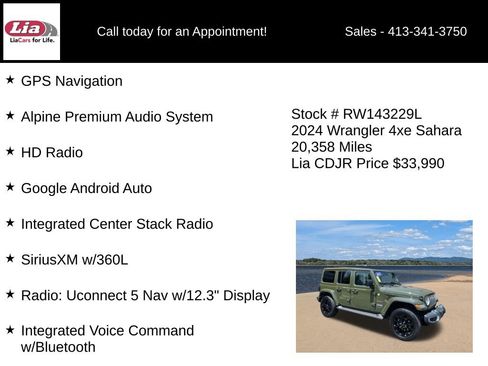 Used 2024 Jeep Wrangler Unlimited Sahara w/ Technology Group AWD/4WD image 21