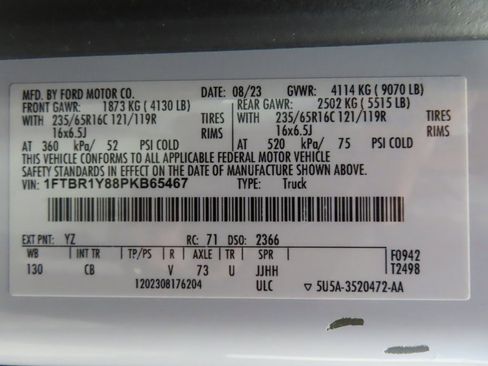 Used 2023 Ford Transit 250 Low Roof w/ Exterior Upgrade Package image 51