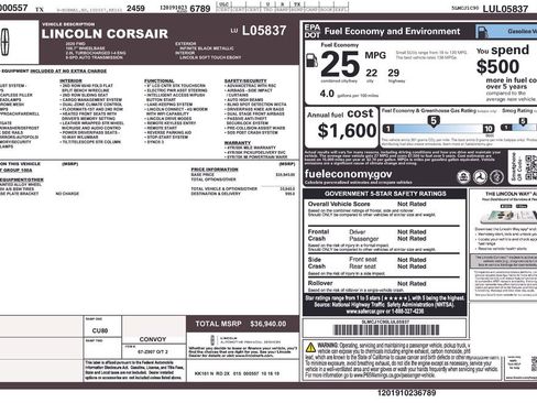 Used 2020 Lincoln Corsair FWD image 1