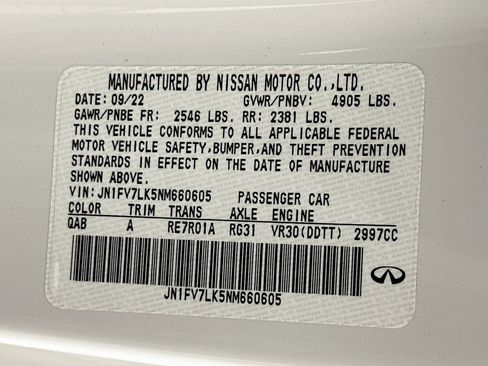 Used 2022 INFINITI Q60 Red Sport 400 w/ Proactive Package RWD image 12