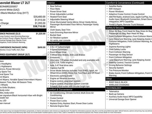 Used 2024 Chevrolet Blazer LT w/ Convenience Package FWD image 44