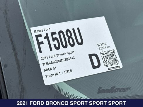 Used 2021 Ford Bronco Sport Outer Banks AWD/4WD image 2