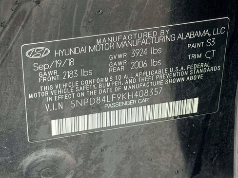 Used 2019 Hyundai Elantra SEL w/ Cargo Package FWD image 17