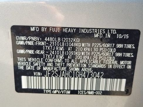 Used 2016 Subaru Forester 2.5i Limited w/ Popular Package #2 AWD/4WD image 9