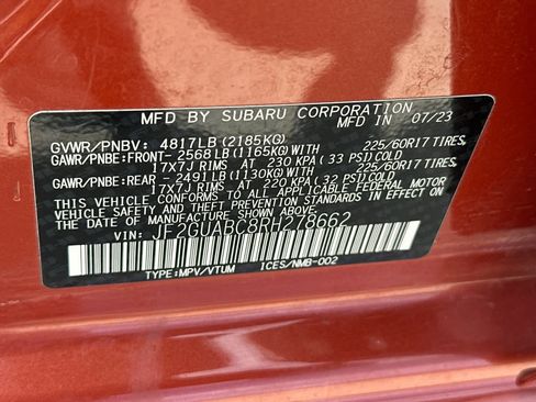 Certified 2024 Subaru Crosstrek 2.0i AWD/4WD image 27