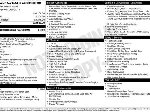 Used 2023 MAZDA CX-5 Carbon Edition image 6