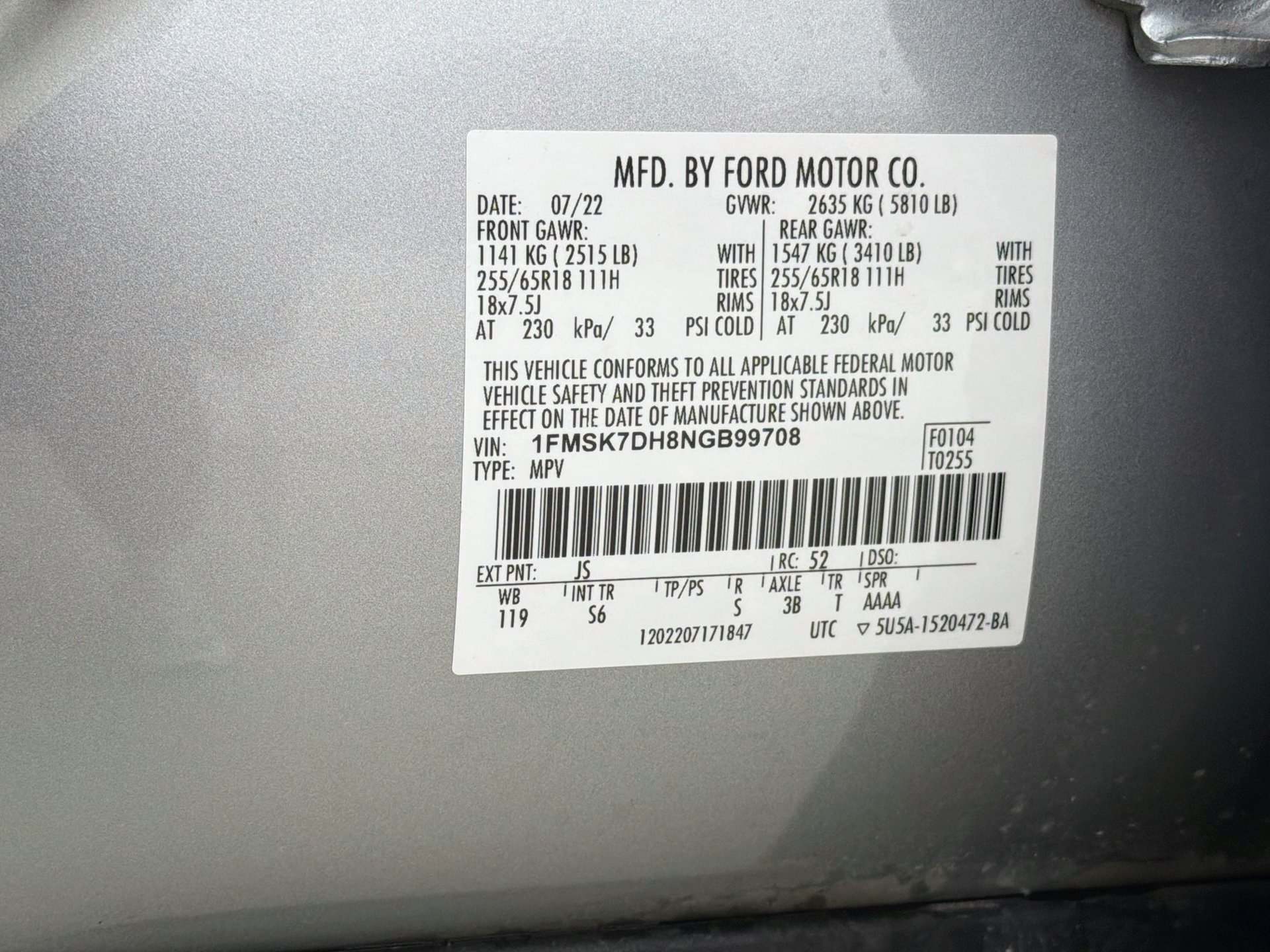Used 2022 Ford Explorer XLT w/ Equipment Group 202A RWD image 37