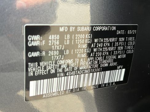 Used 2021 Subaru Outback Premium AWD/4WD image 34