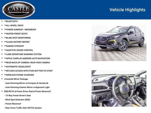 Used 2025 Subaru Crosstrek 2.5i Sport w/ Crosstrek Mirror Package image 3