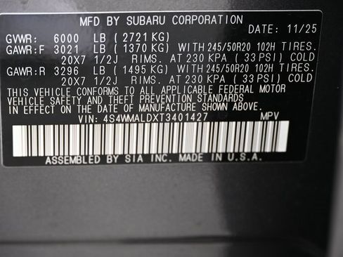 New 2026 Subaru Ascent Bronze Edition image 23