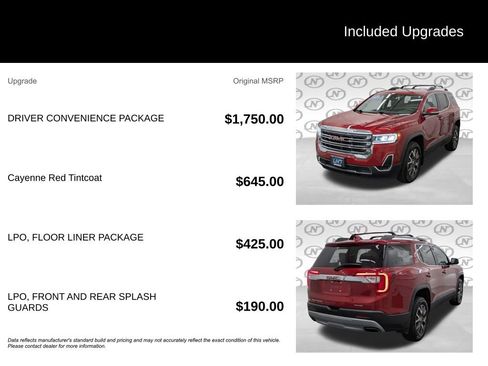 Used 2022 GMC Acadia SLE w/ Driver Convenience Package AWD/4WD image 3