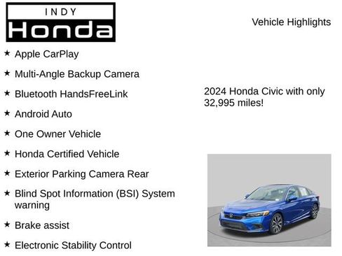 Certified 2024 Honda Civic EX image 7