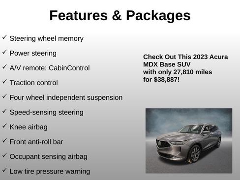Used 2023 Acura MDX SH-AWD w/ Technology Package image 16